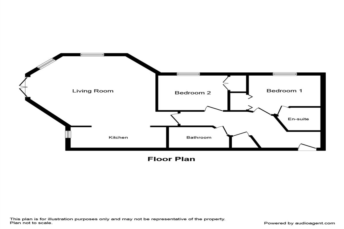 Floorplan of 2 bedroom Flat to rent, Principal Rise, Dringhouses, York, YO24