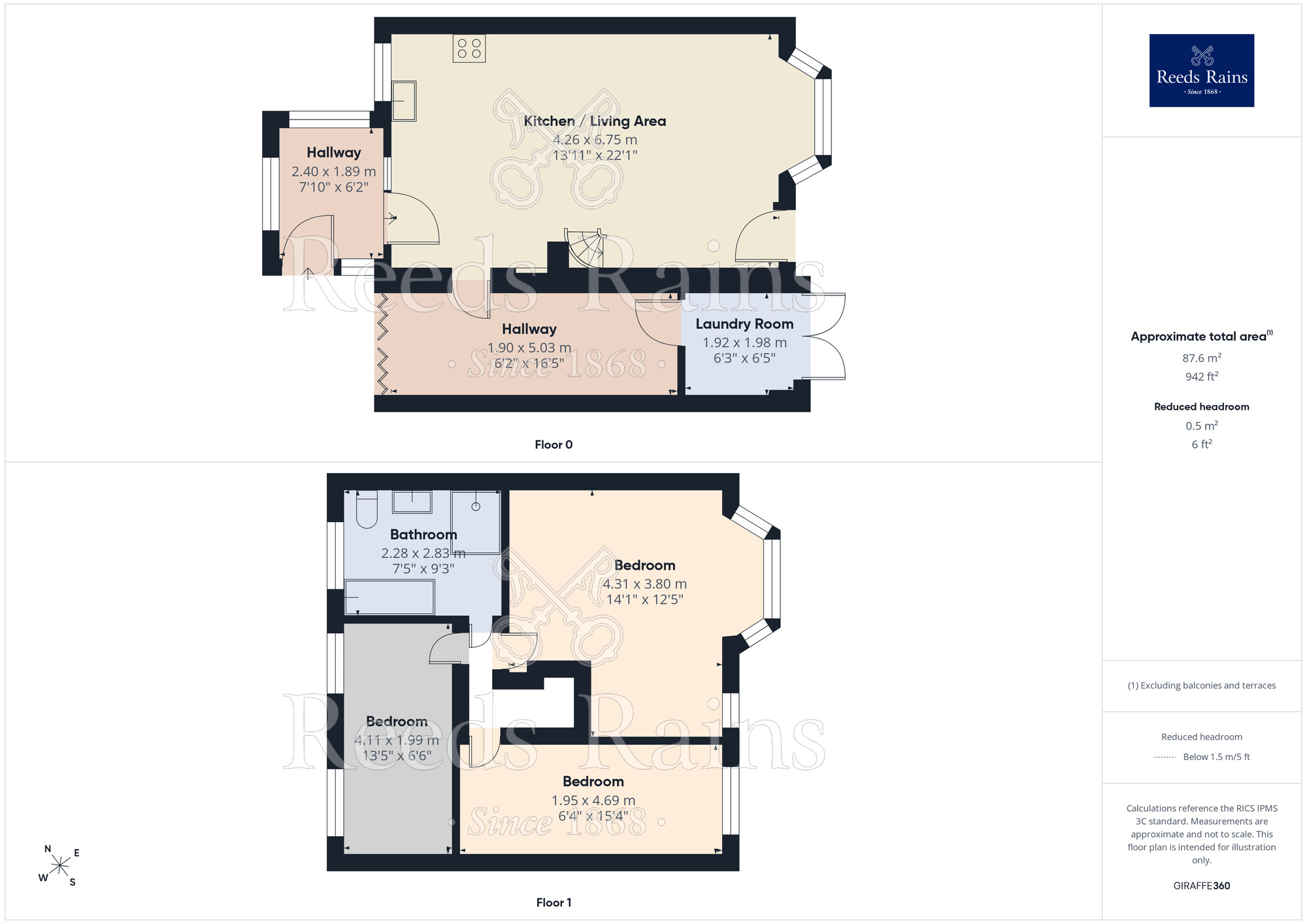 Floorplan of 3 bedroom Semi Detached House to rent, Huntington Road, York, North Yorkshire, YO31