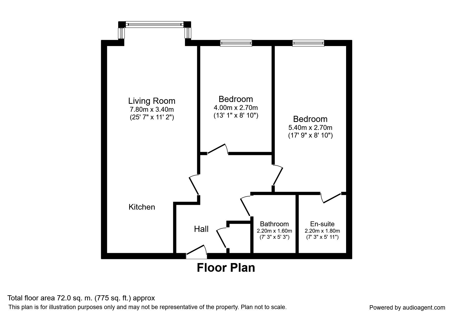 Floorplan of 2 bedroom  Flat to rent, Skeldergate, York, YO1