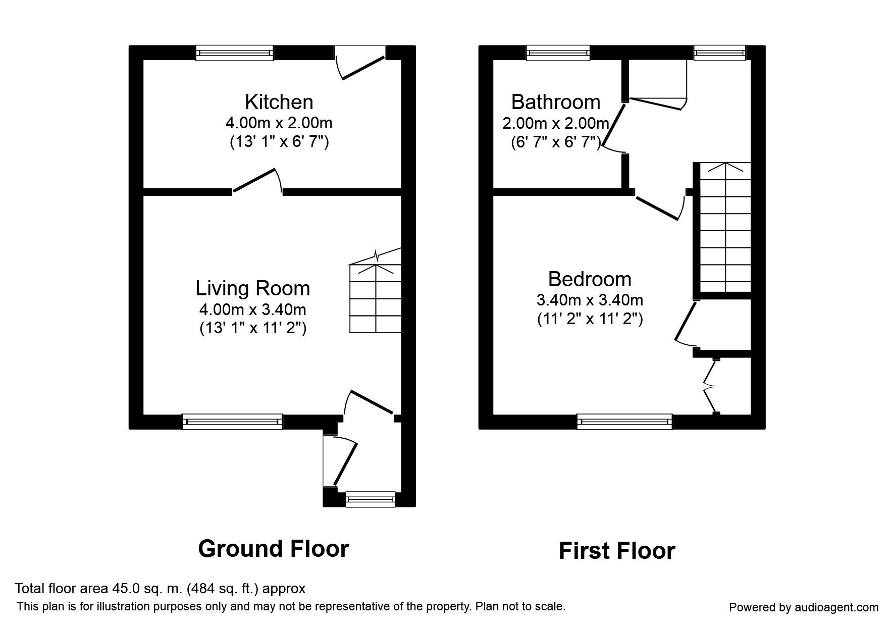 Floorplan of 1 bedroom Semi Detached House to rent, Montrose Avenue, York, YO31