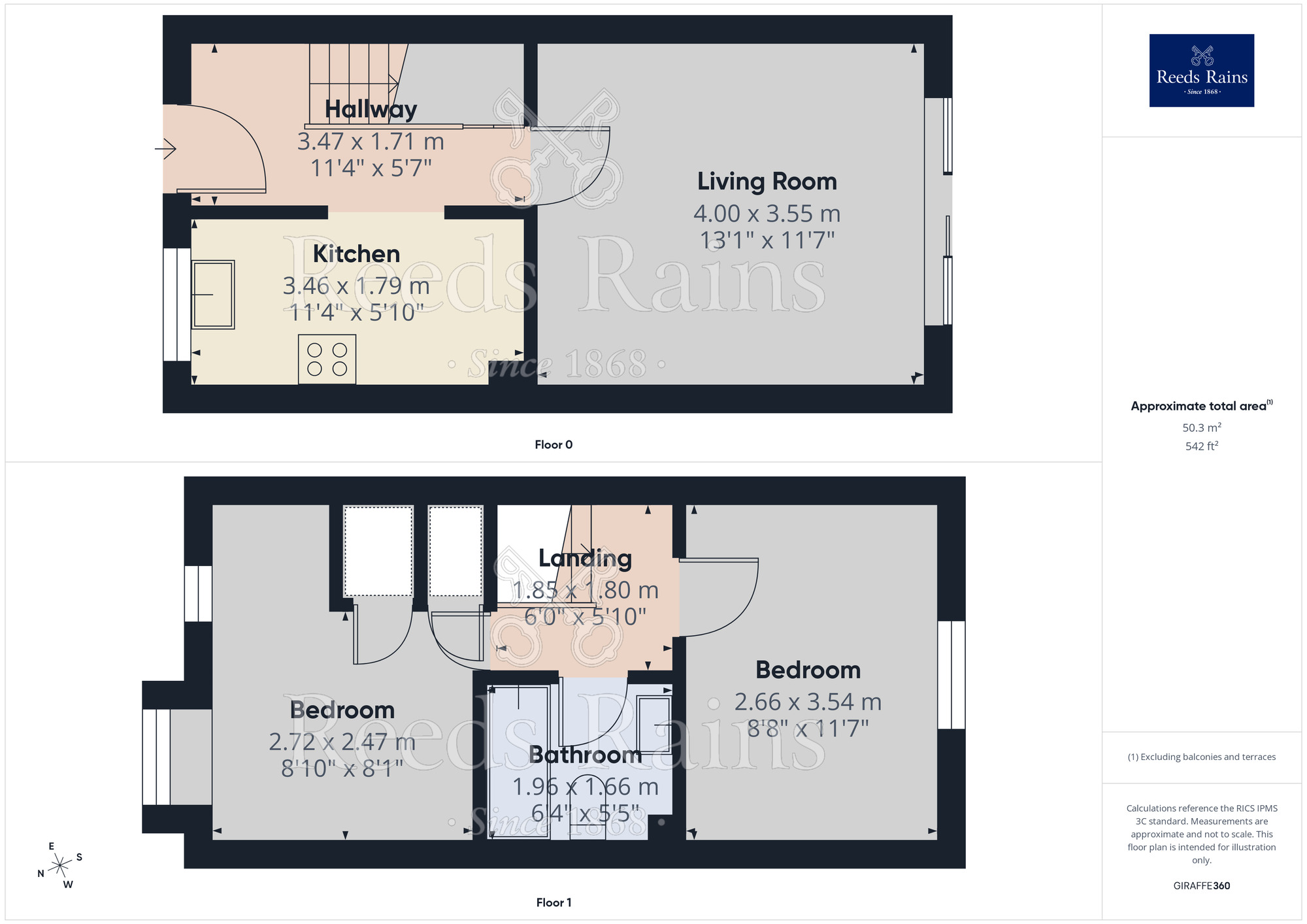 Floorplan of 2 bedroom End Terrace House to rent, De Grey Terrace Avenue Road, York, YO30