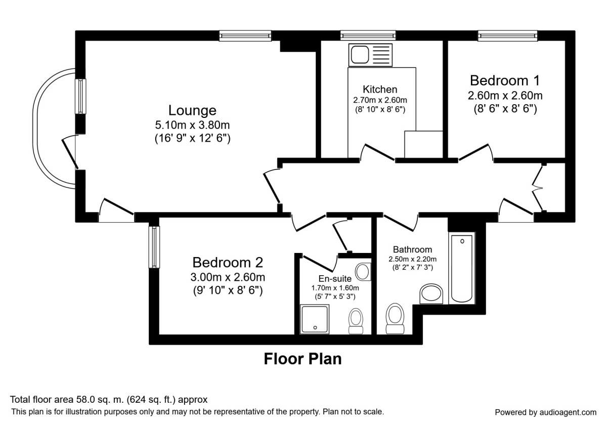 Floorplan of 2 bedroom Flat to rent, Skeldergate, York, YO1