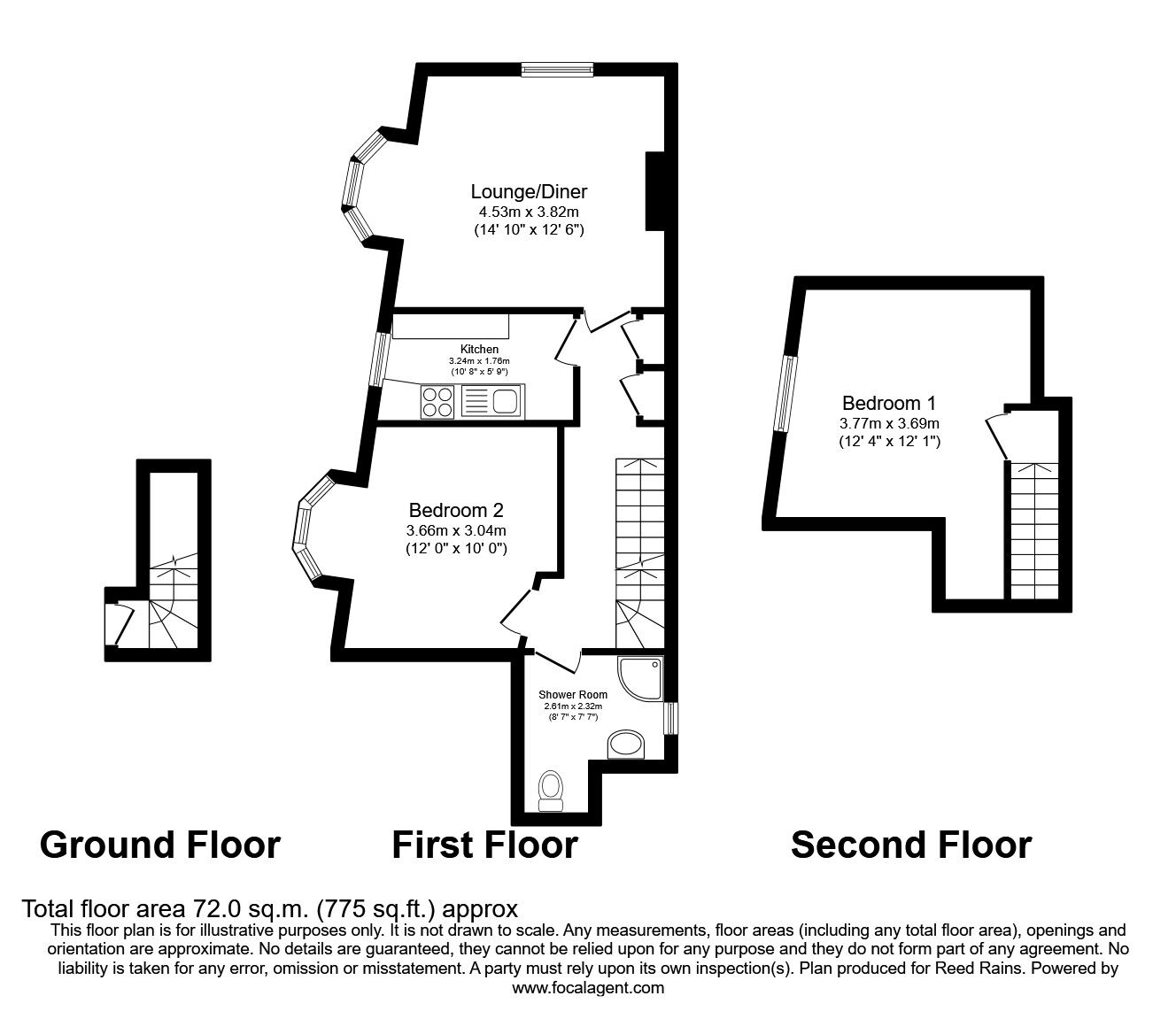 Floorplan of 2 bedroom  Flat to rent, Burton Stone Lane, York, YO30