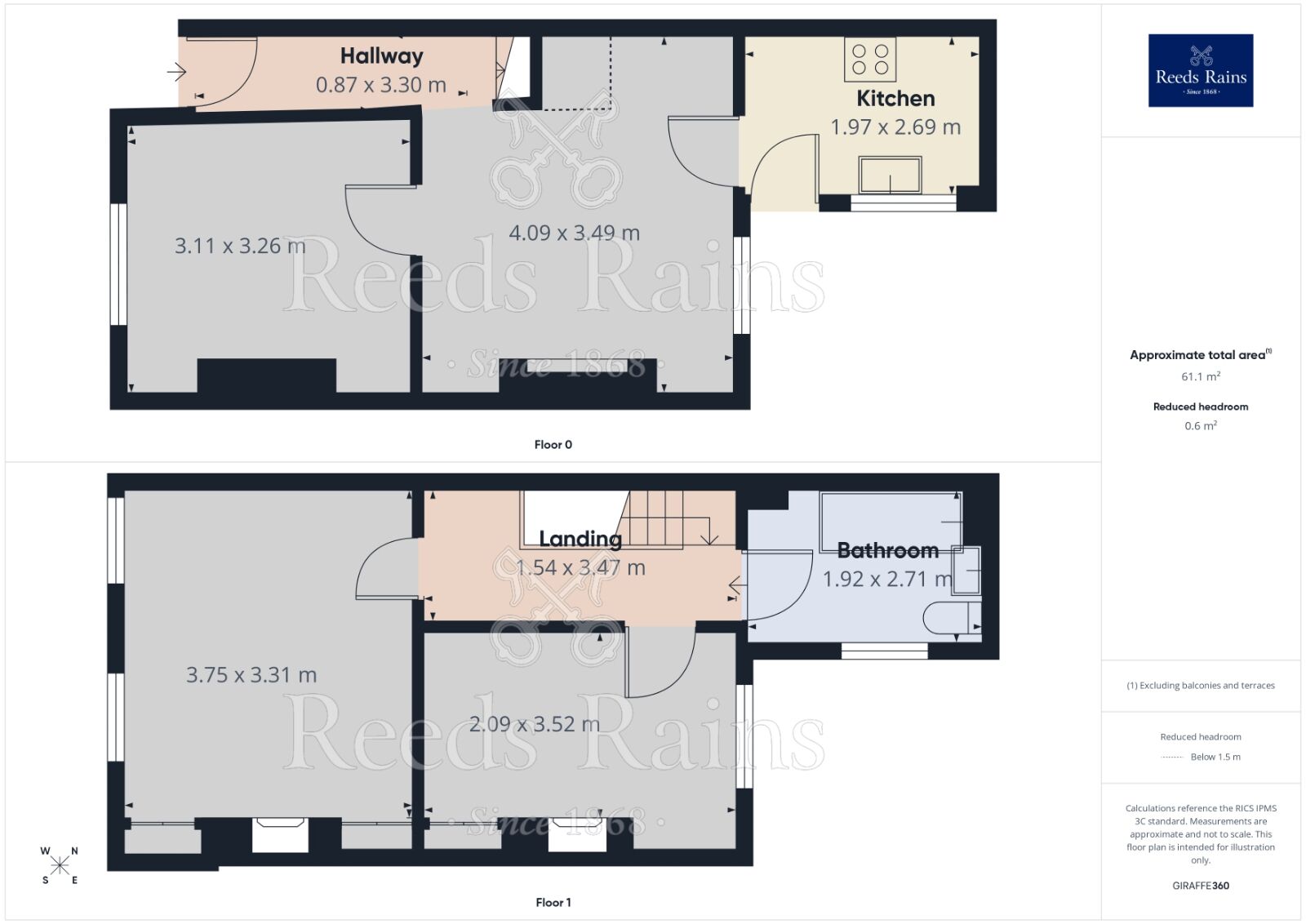 Floorplan of 2 bedroom Mid Terrace House to rent, Salisbury Terrace, York, YO26