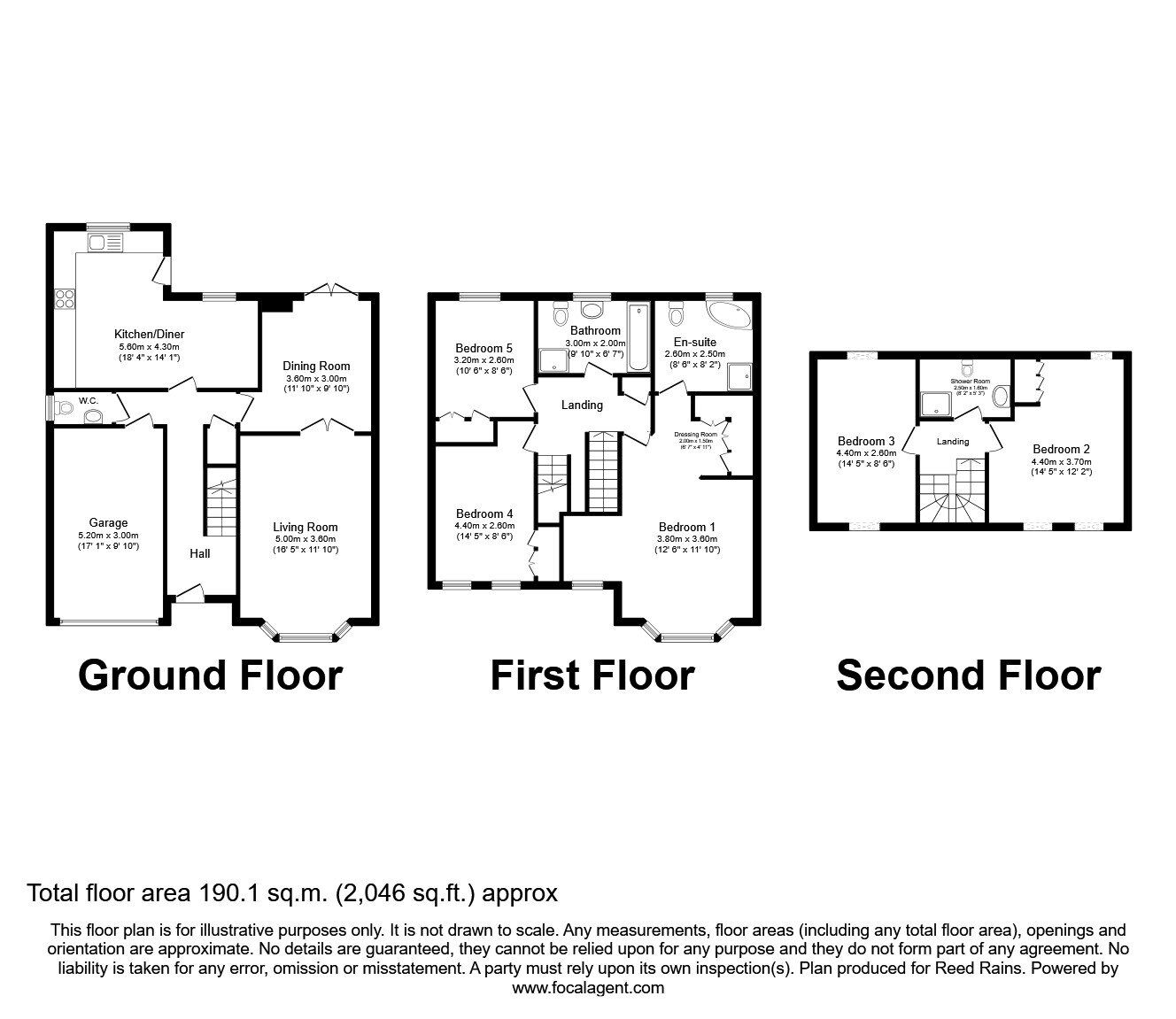 Floorplan of 5 bedroom Detached House to rent, Principal Rise, Dringhouses, York, YO24