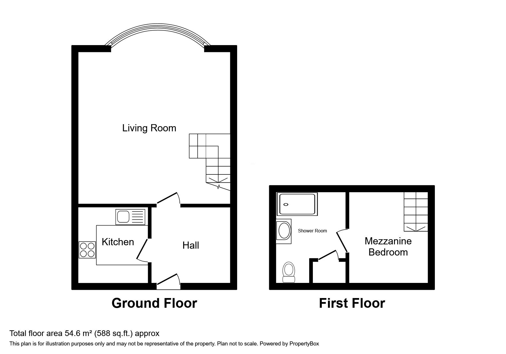 Floorplan of 1 bedroom  Flat for sale, Bishophill House, Bishophill Senior, York, YO1