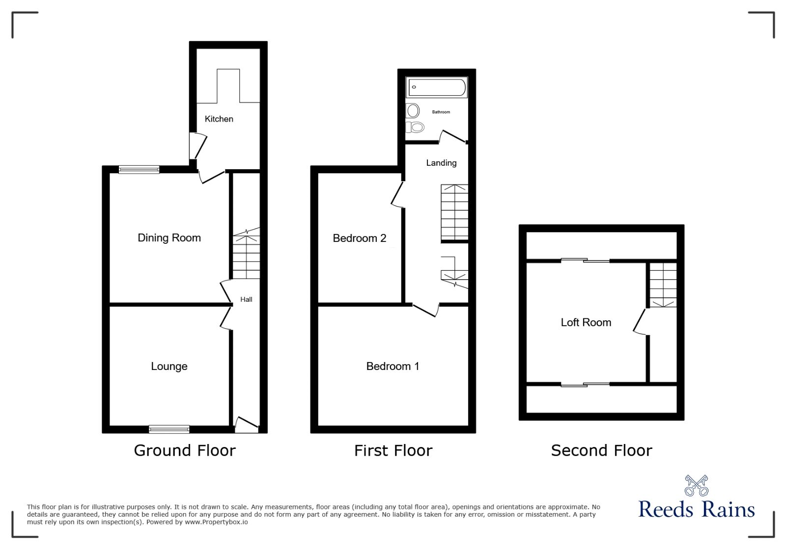 Floorplan of 3 bedroom Mid Terrace House to rent, Burton Stone Lane, York, YO30