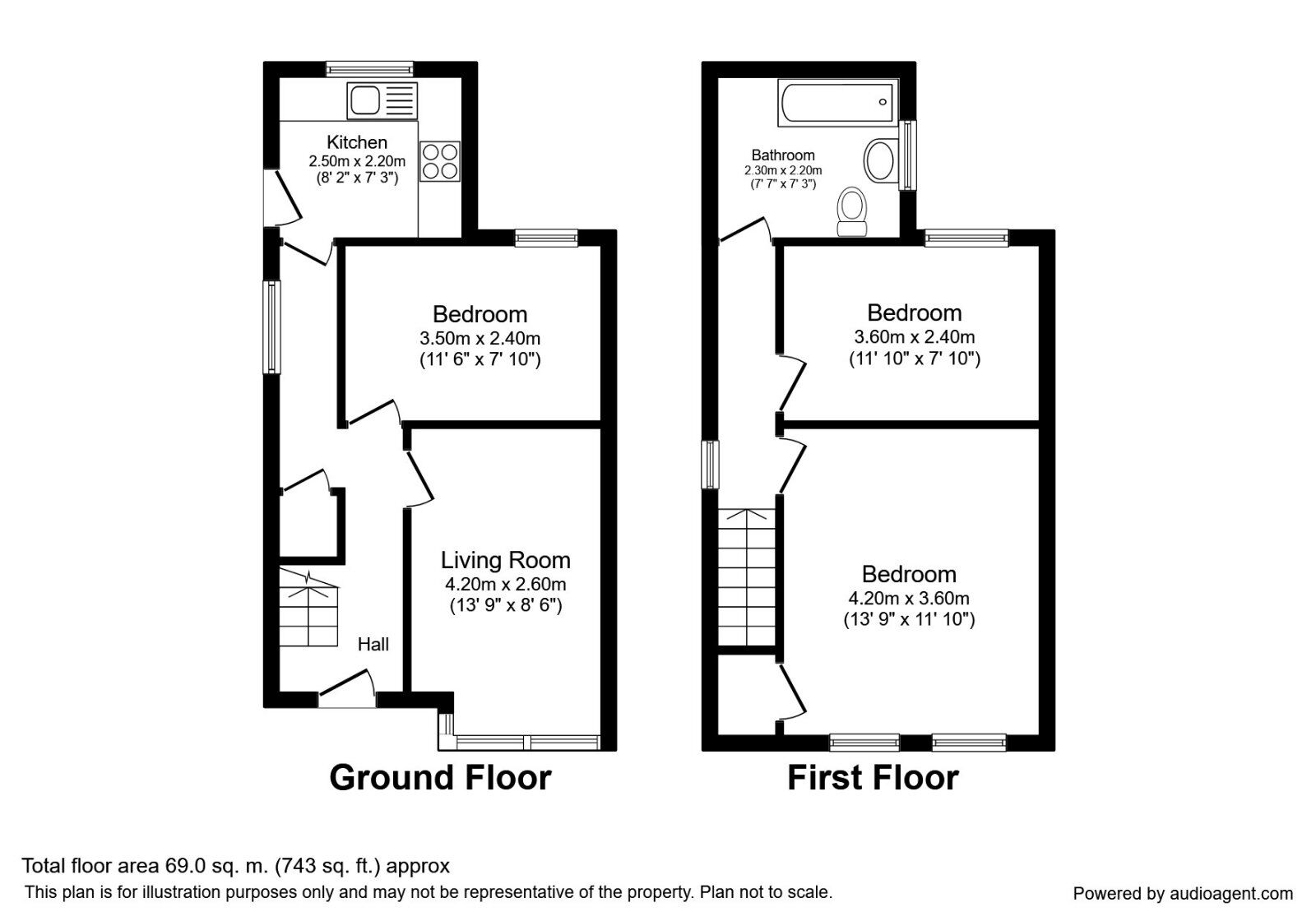 Floorplan of 3 bedroom Semi Detached House to rent, Burlington Avenue, York, North Yorkshire, YO10