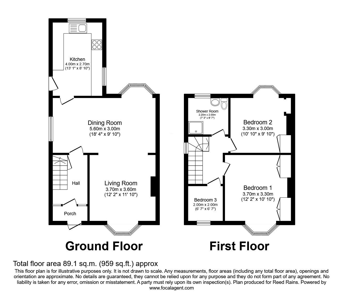 Floorplan of 3 bedroom Semi Detached House for sale, Lilac Avenue, York, North Yorkshire, YO10