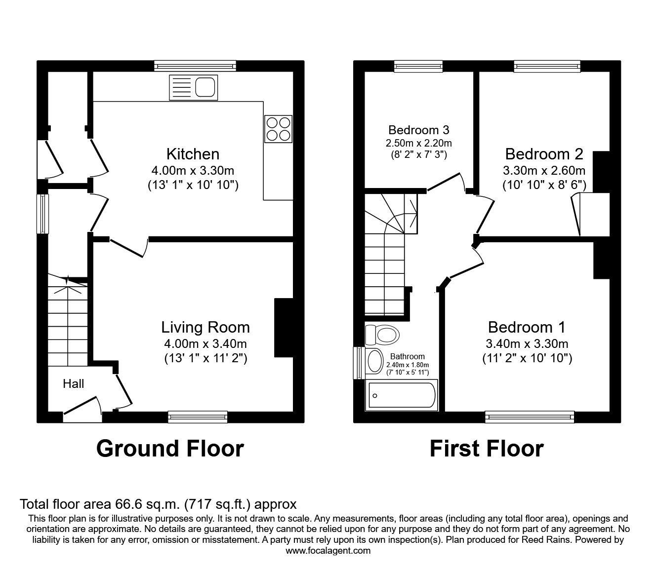 Floorplan of 3 bedroom Semi Detached House for sale, Bell Farm Avenue, York, North Yorkshire, YO31