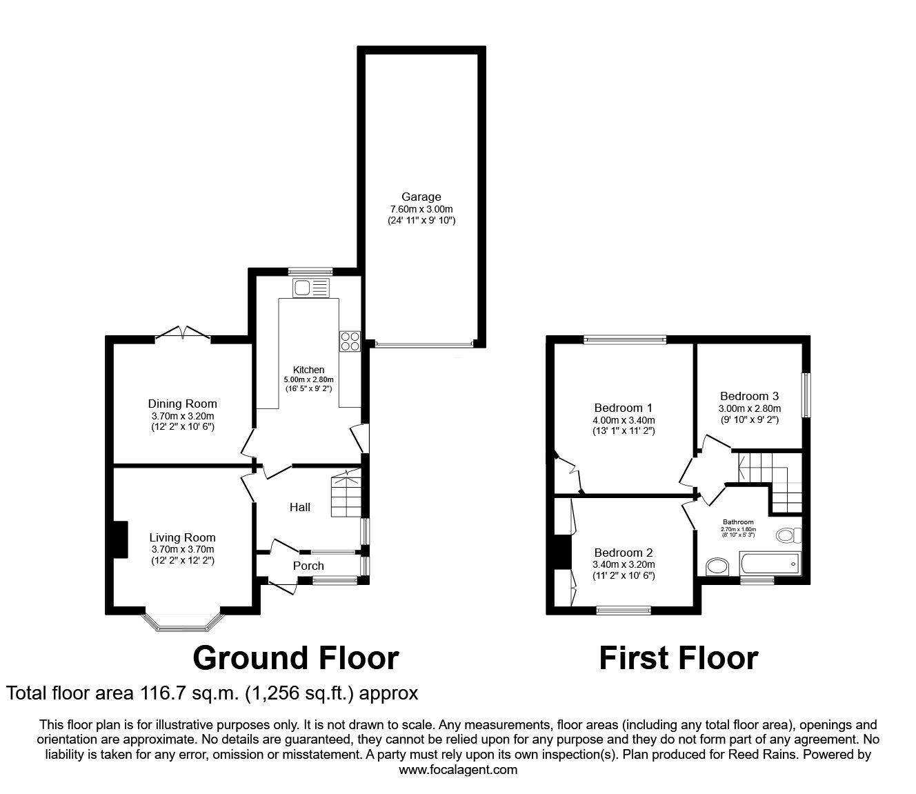 Floorplan of 3 bedroom Semi Detached House for sale, Lister Way, York, North Yorkshire, YO30