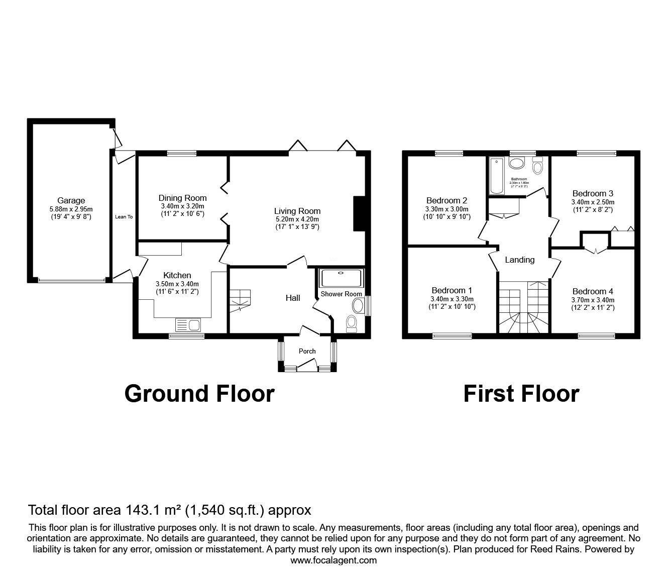 Floorplan of 4 bedroom Detached House for sale, St. Nicholas Crescent, Copmanthorpe, North Yorkshire, YO23