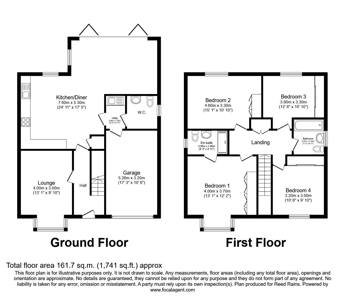 Floorplan of 4 bedroom Detached House for sale, Forest Walk, York, North Yorkshire, YO31