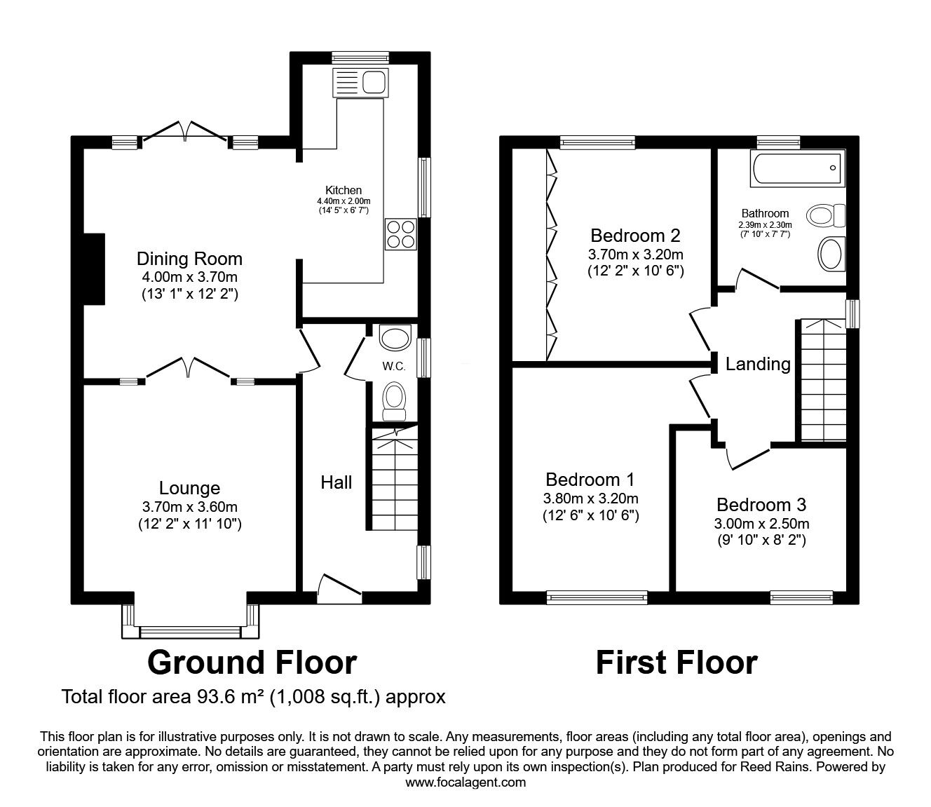 Floorplan of 3 bedroom Semi Detached House for sale, Slingsby Grove, York, North Yorkshire, YO24