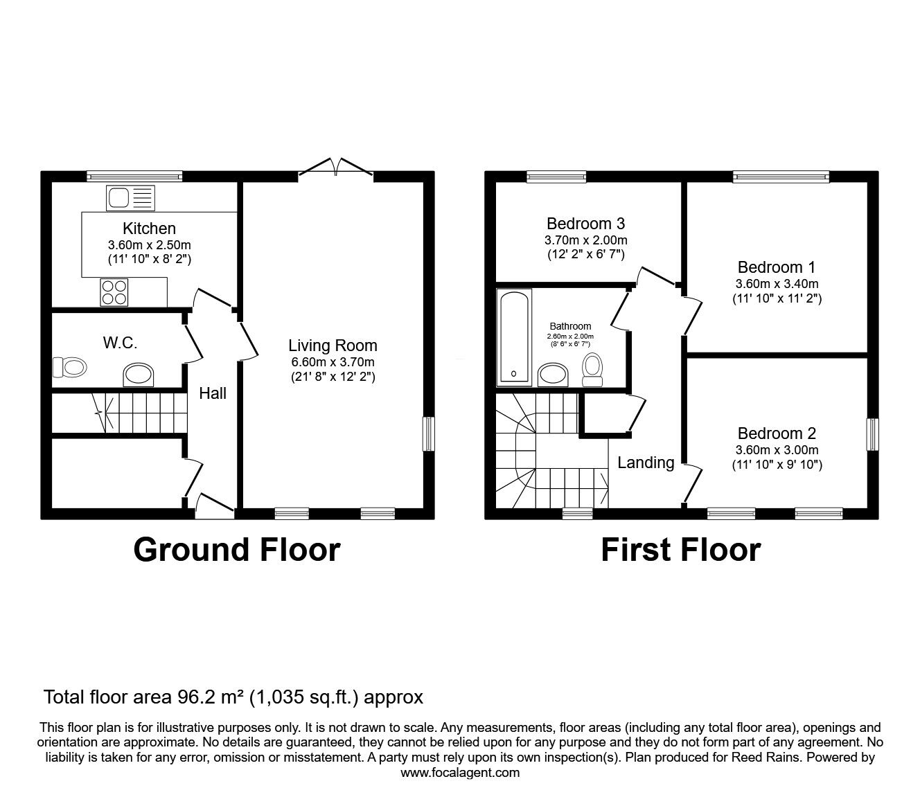 Floorplan of 3 bedroom Semi Detached House for sale, Seebohm Mews, York, North Yorkshire, YO31