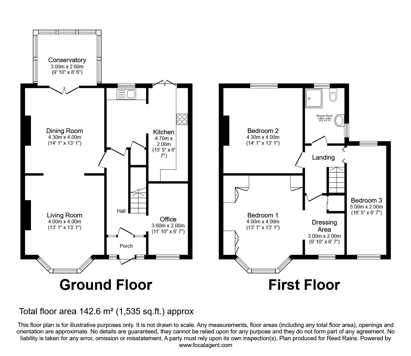 Floorplan of 4 bedroom Semi Detached House for sale, Heworth Road, York, North Yorkshire, YO31