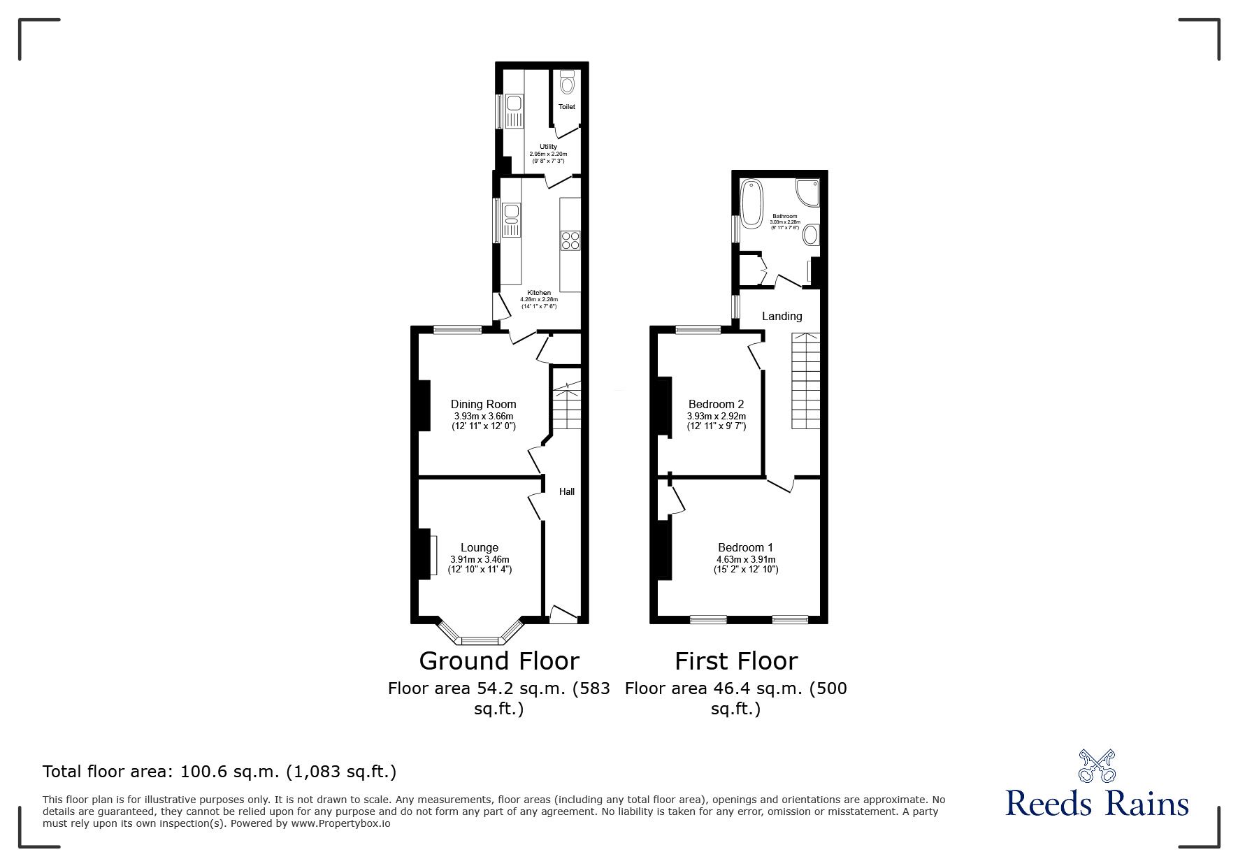 Floorplan of 2 bedroom Mid Terrace House for sale, Haxby Road, York, North Yorkshire, YO31