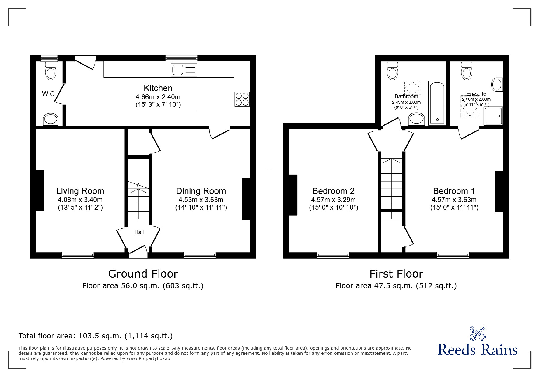 Floorplan of 2 bedroom Mid Terrace House for sale, Main Street, Fulford, North Yorkshire, YO10