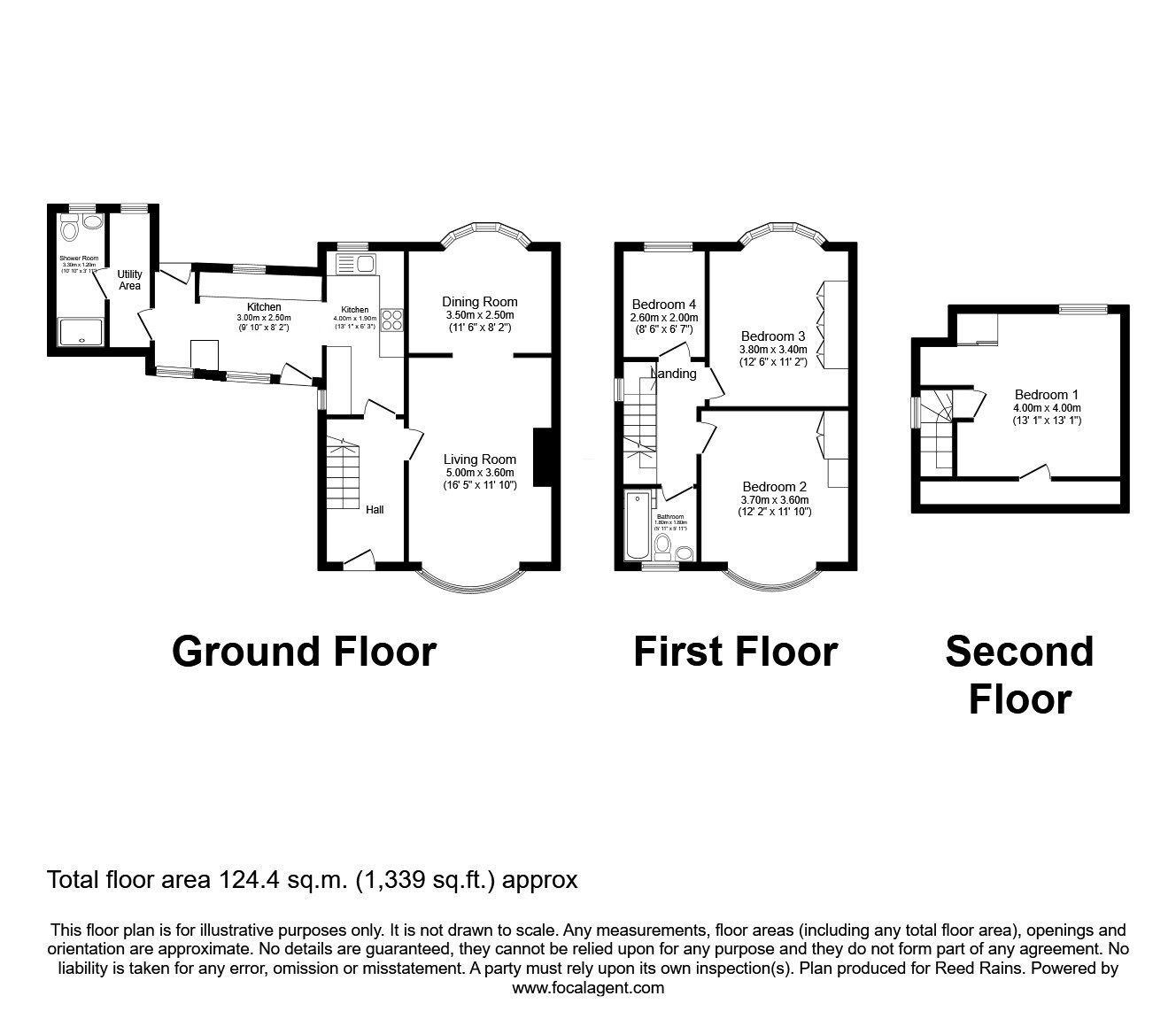 Floorplan of 4 bedroom Semi Detached House for sale, Kirkstone Drive, York, North Yorkshire, YO31