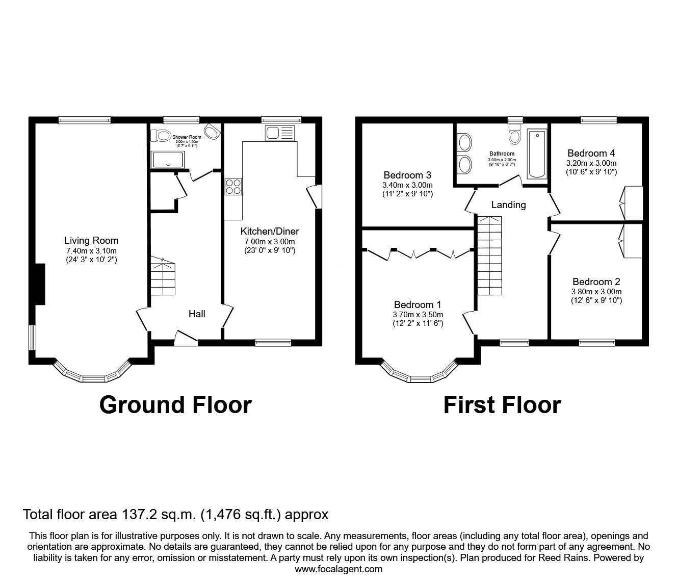 Floorplan of 4 bedroom Detached House for sale, Malt Kiln Lane, Appleton Roebuck, North Yorkshire, YO23