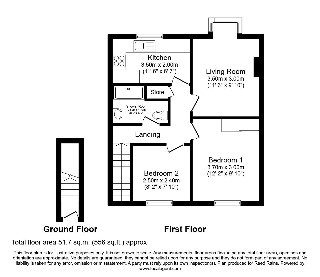 Floorplan of 2 bedroom  Flat for sale, Penleys Court, Penleys Grove Street, North Yorkshire, YO31
