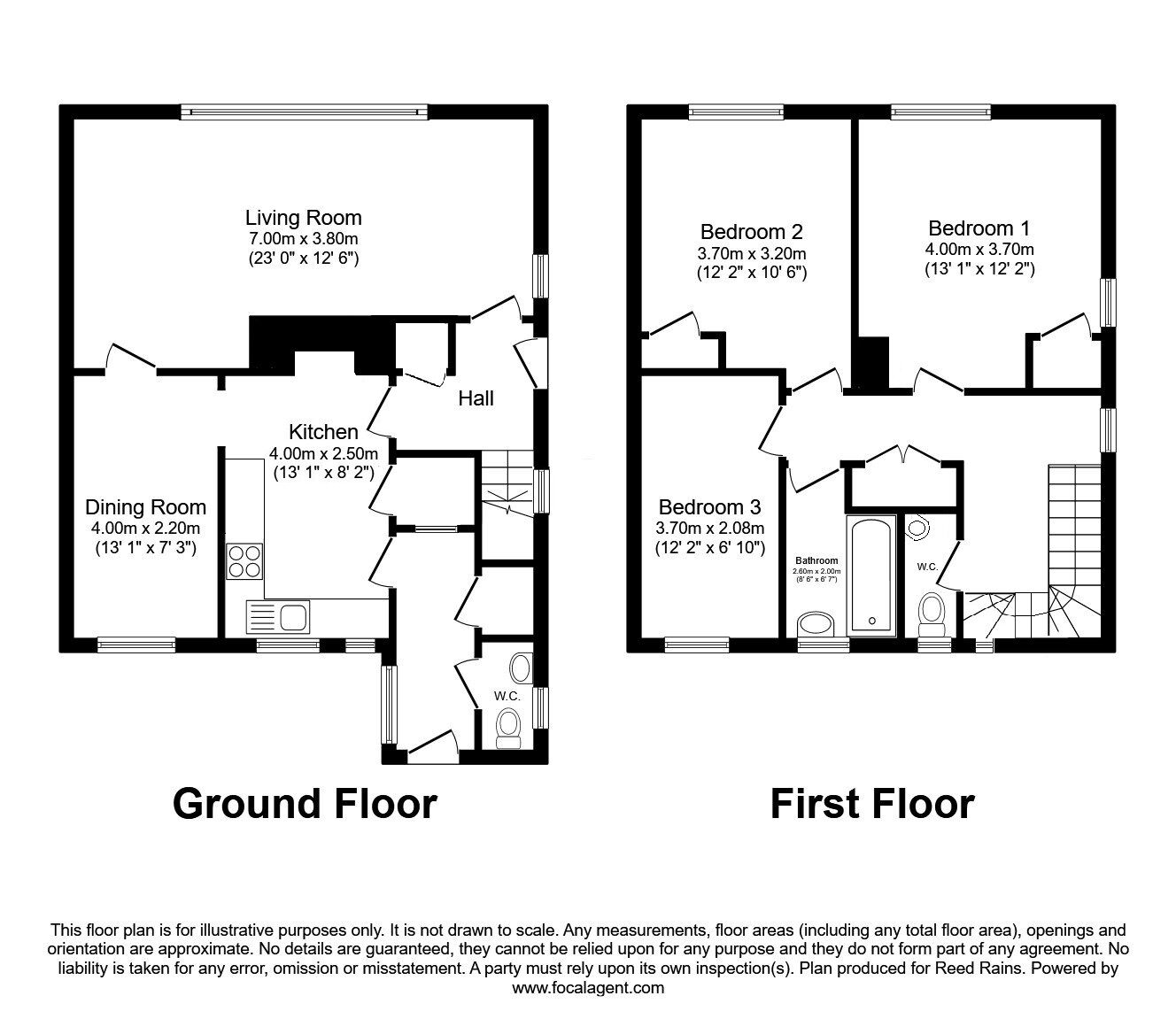 Floorplan of 3 bedroom Semi Detached House for sale, Straylands Grove, York, North Yorkshire, YO31