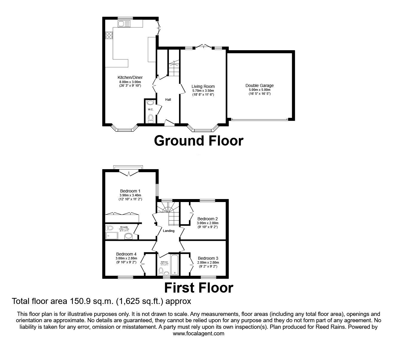 Floorplan of 4 bedroom Detached House for sale, Church Lane, York, North Yorkshire, YO19