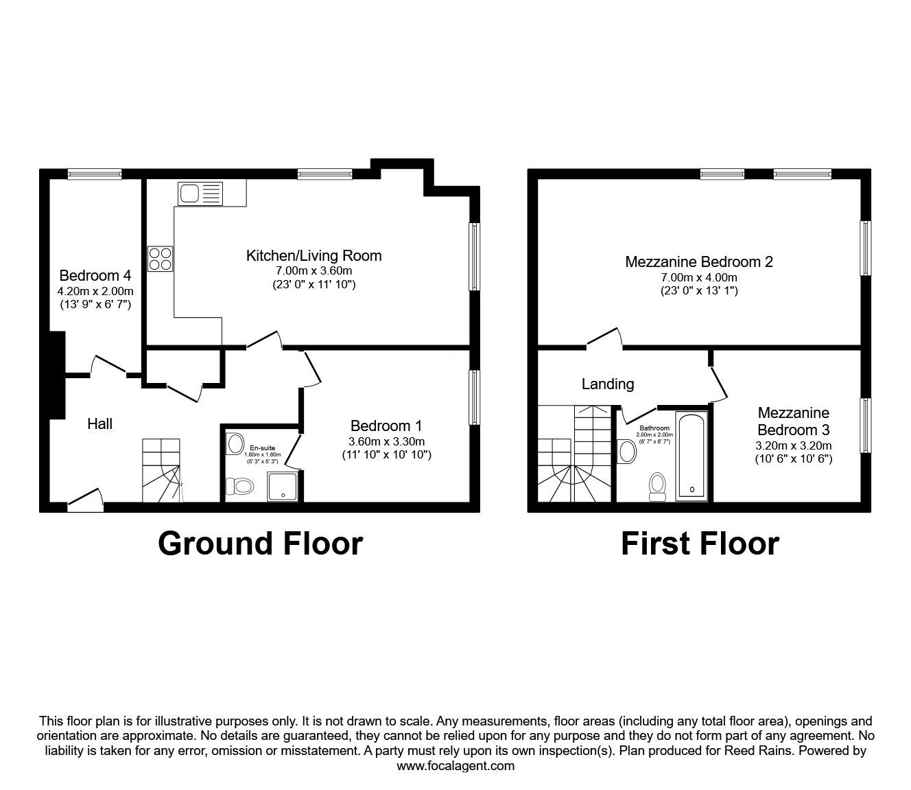Floorplan of 3 bedroom  Flat for sale, Monkgate, York, North Yorkshire, YO31