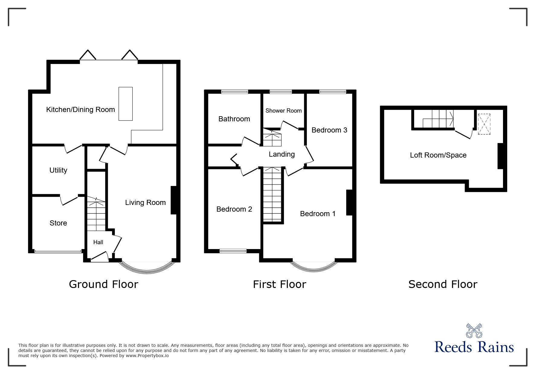 Floorplan of 3 bedroom Semi Detached House for sale, Scawton Avenue, York, North Yorkshire, YO31