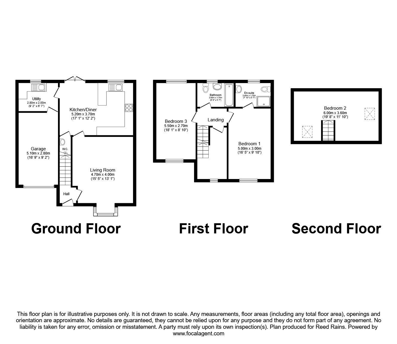 Floorplan of 3 bedroom Detached House for sale, Walney Road, York, North Yorkshire, YO31
