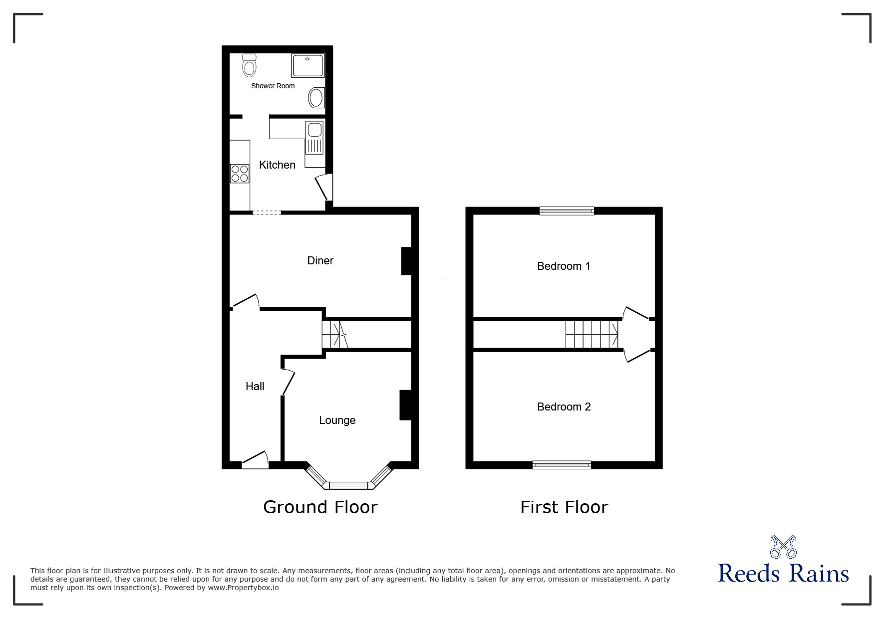 Floorplan of 2 bedroom End Terrace House to rent, Scott Street, York, North Yorkshire, YO23