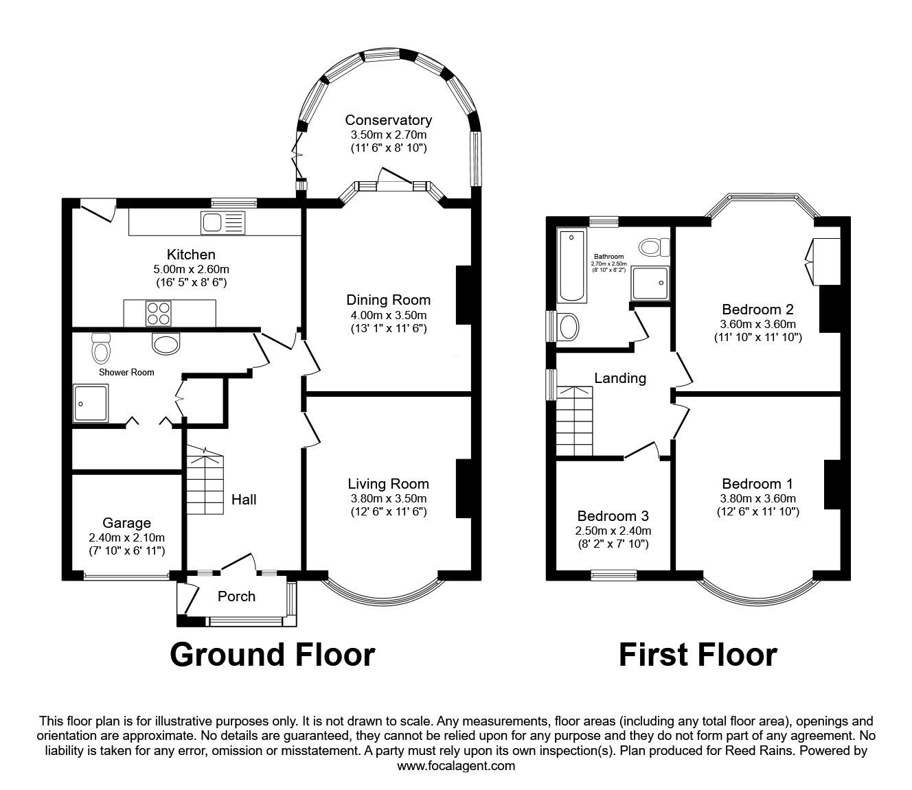 Floorplan of 3 bedroom Semi Detached House for sale, Hunters Way, York, North Yorkshire, YO24