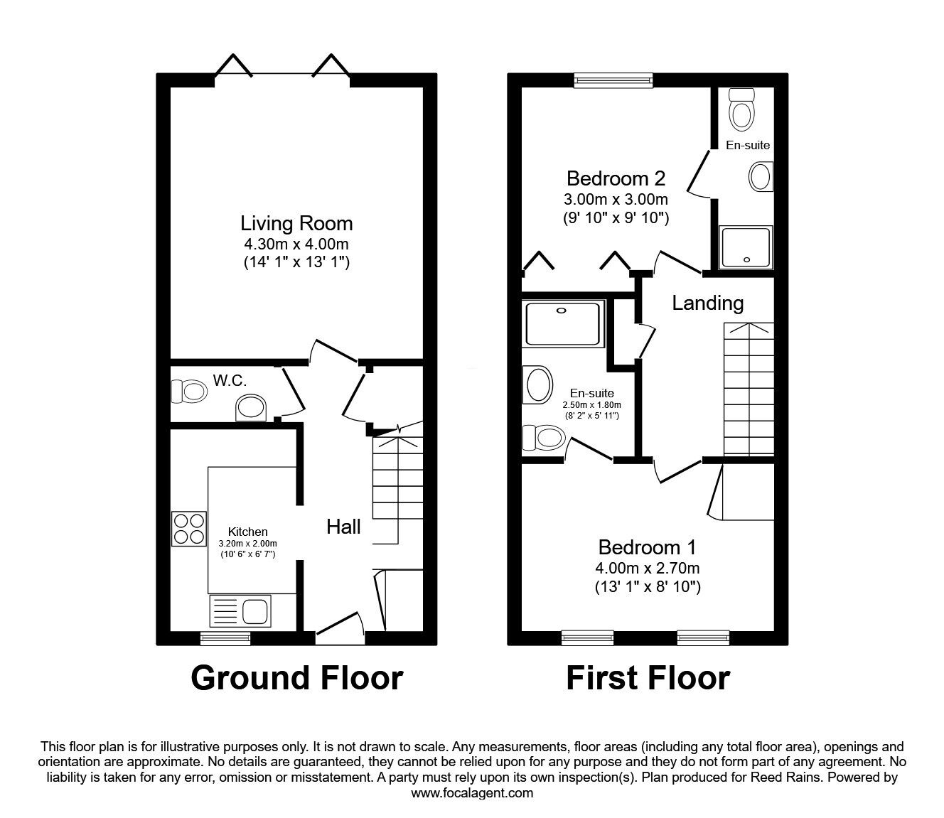 Floorplan of 2 bedroom End Terrace House for sale, Farro Drive, York, North Yorkshire, YO30