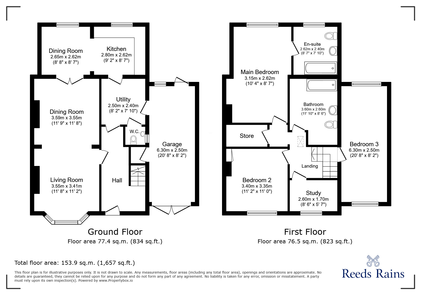Floorplan of 4 bedroom Semi Detached House for sale, Heworth Hall Drive, York, North Yorkshire, YO31