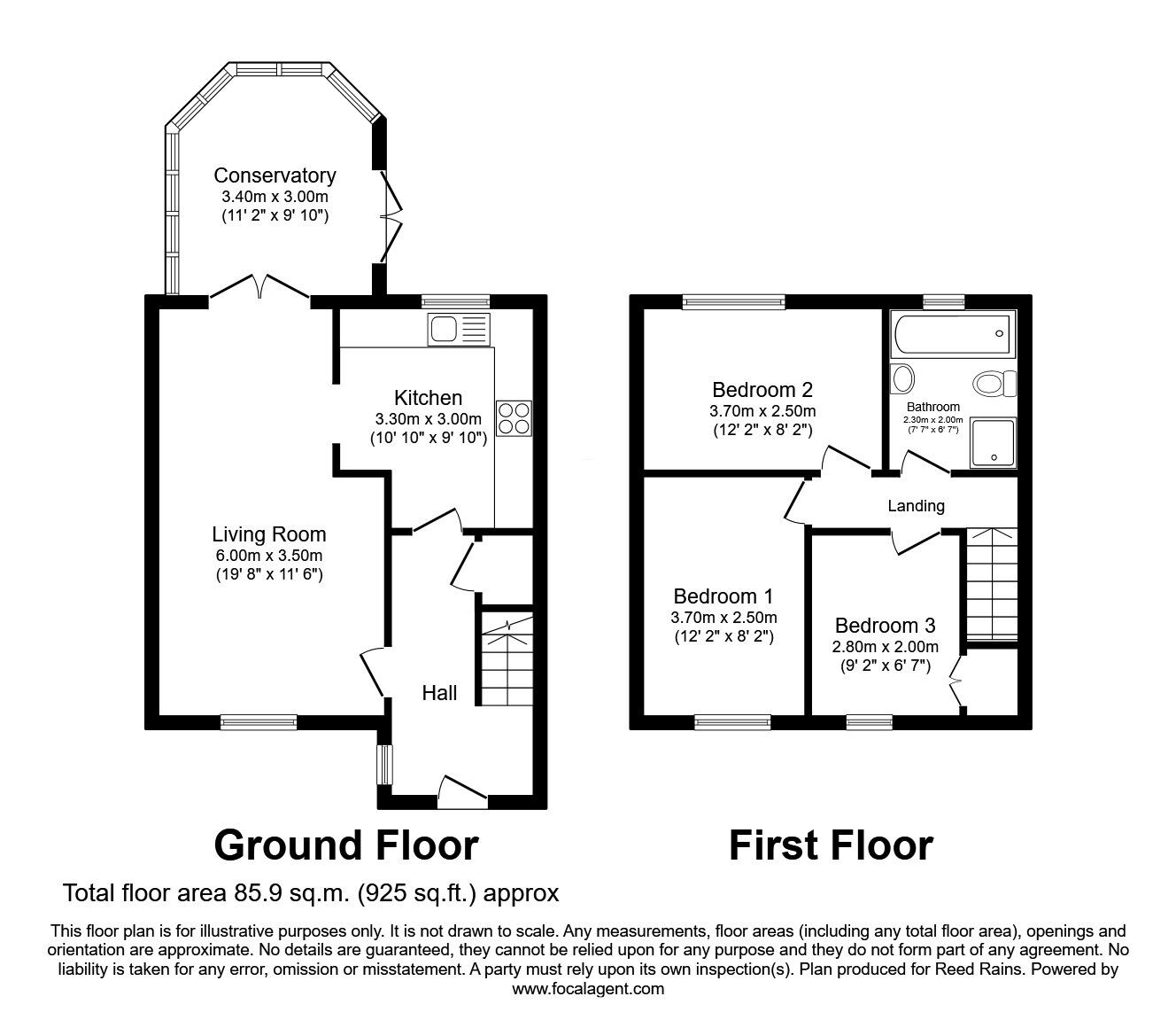 Floorplan of 3 bedroom Detached House for sale, Wood Close, Strensall, North Yorkshire, YO32