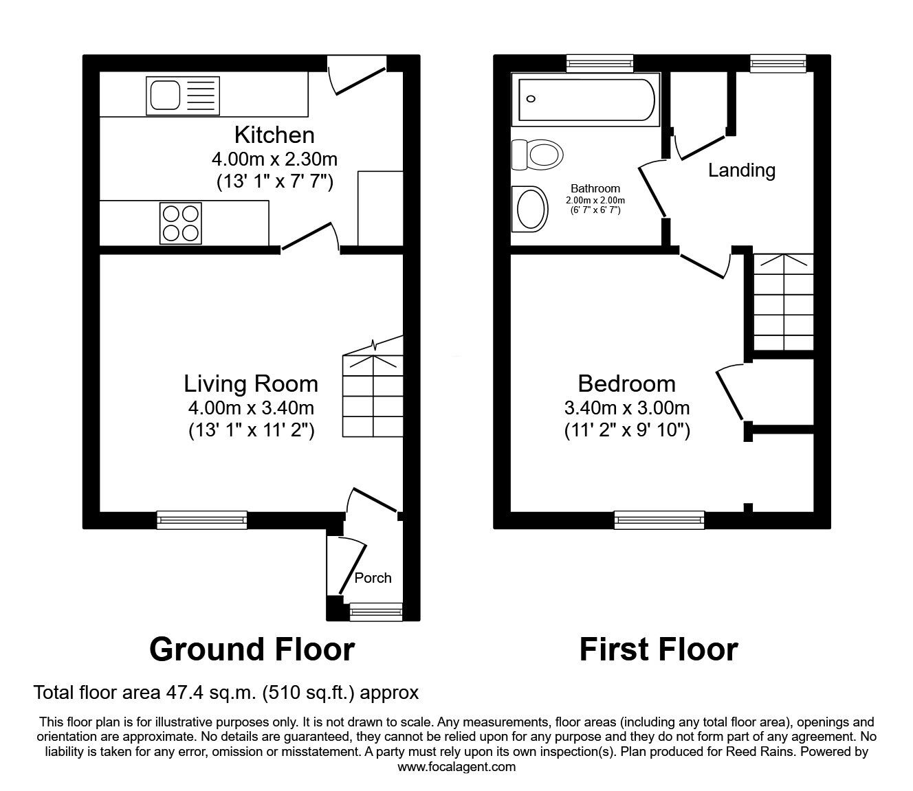 Floorplan of 1 bedroom Semi Detached House for sale, Wydale Road, York, North Yorkshire, YO10