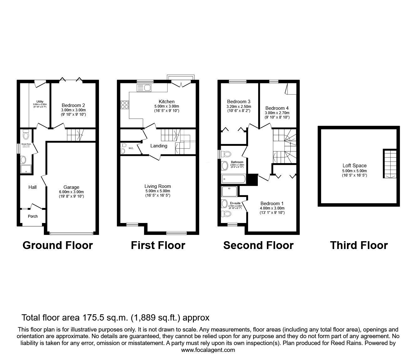 Floorplan of 4 bedroom End Terrace House for sale, Principal Rise, Dringhouses, North Yorkshire, YO24