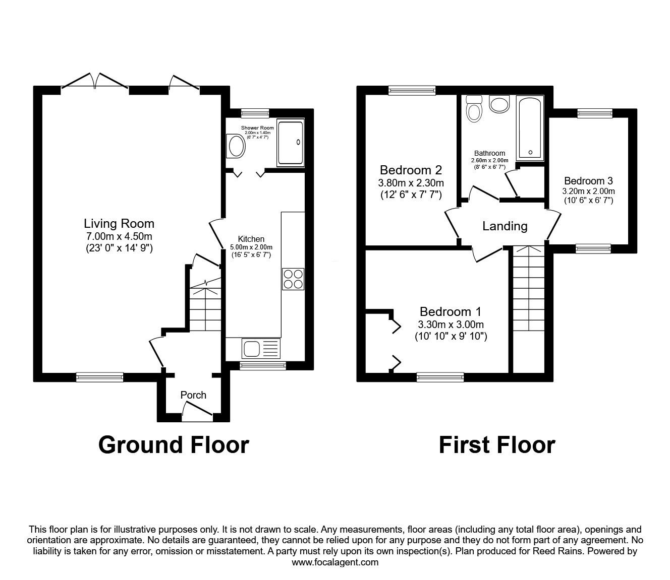 Floorplan of 3 bedroom Semi Detached House for sale, Pottery Lane, York, North Yorkshire, YO31