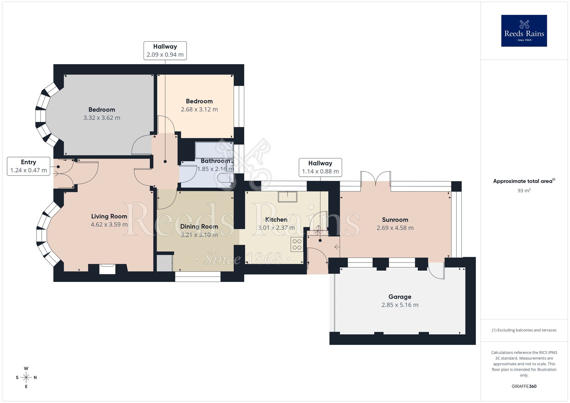 Floorplan of 2 bedroom Detached Bungalow for sale, Bedale Avenue, York, North Yorkshire, YO10