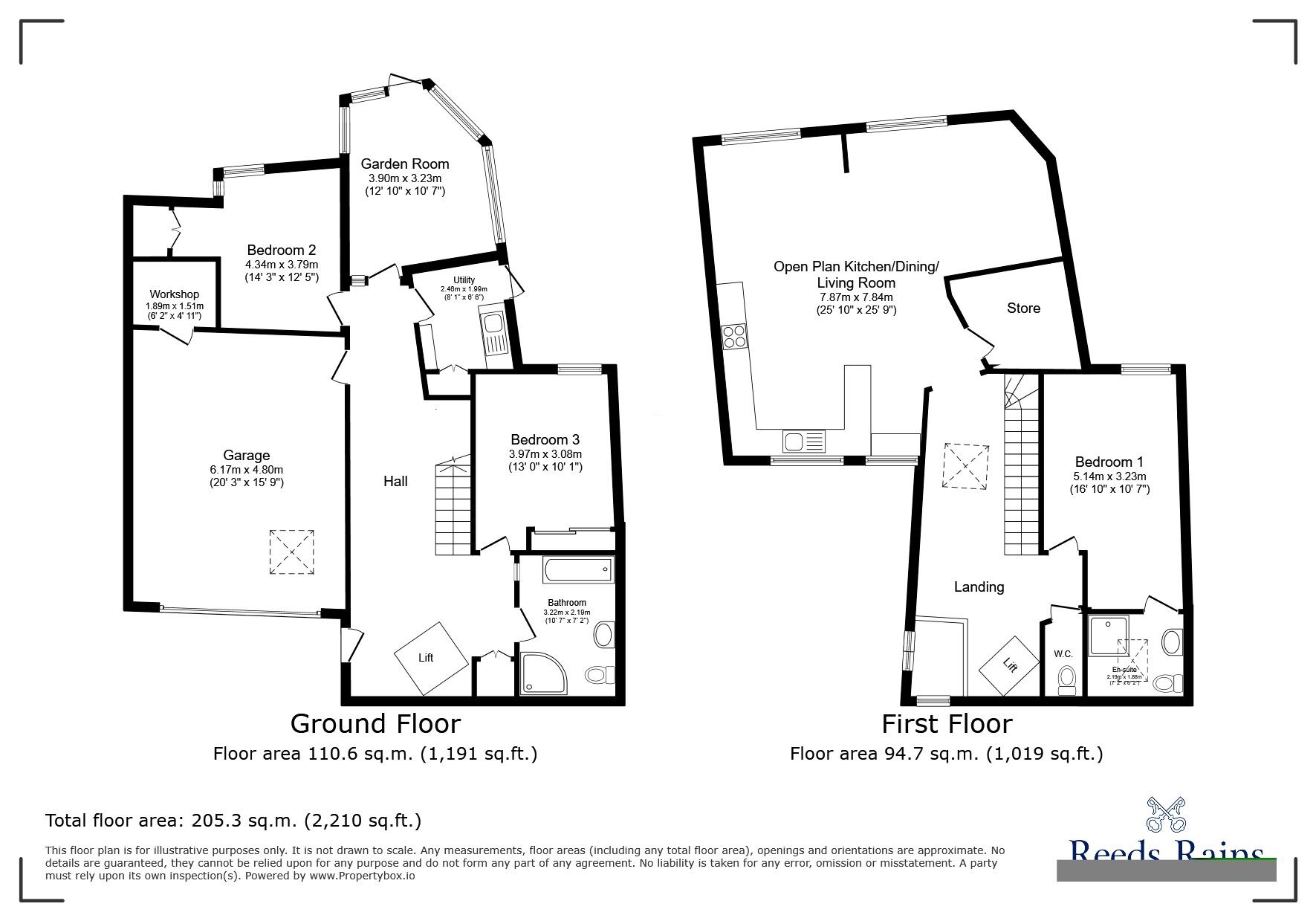 Floorplan of 3 bedroom Detached House for sale, Low Green, Copmanthorpe, North Yorkshire, YO23
