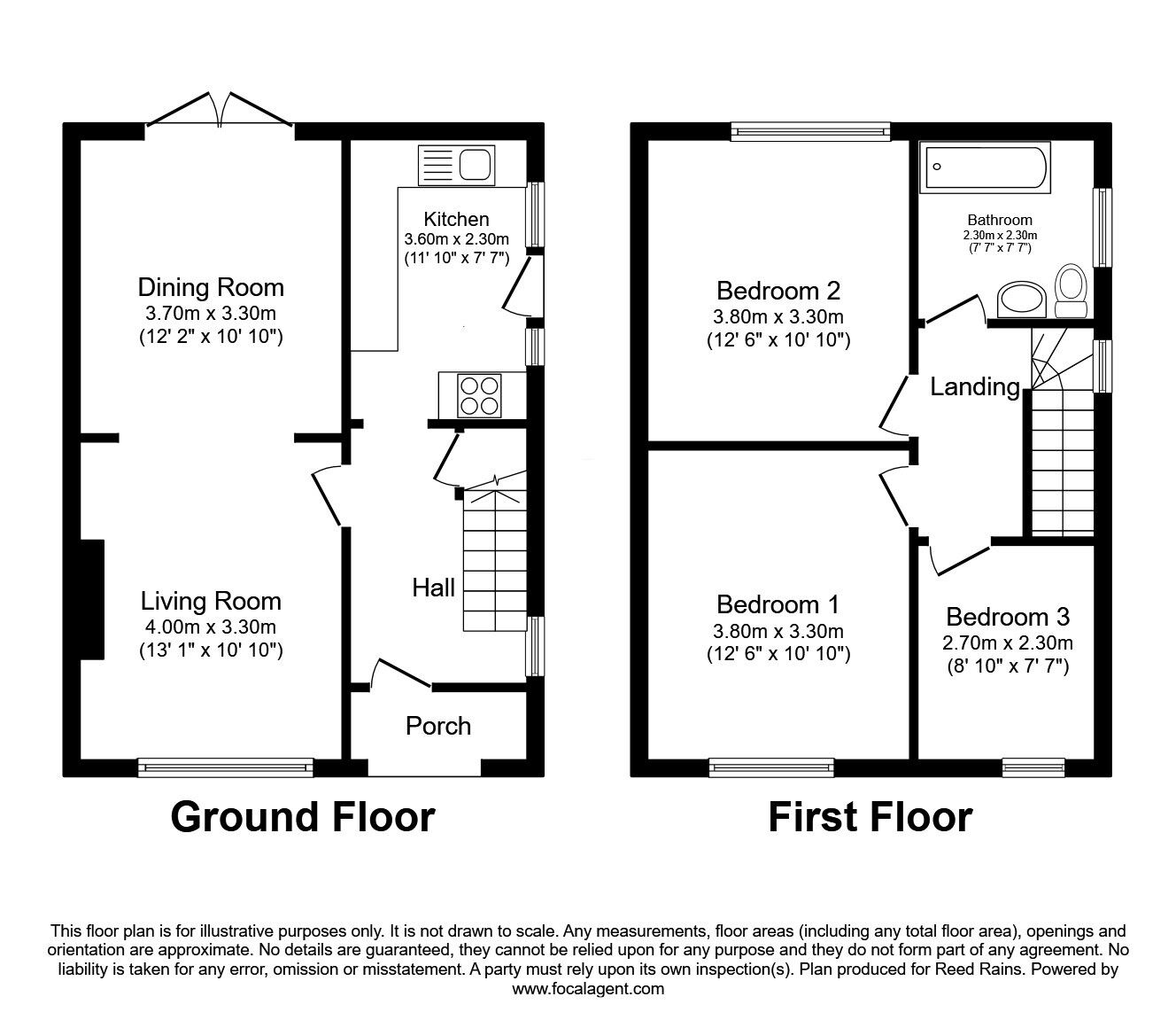 Floorplan of 3 bedroom Semi Detached House for sale, Burnholme Avenue, York, North Yorkshire, YO31