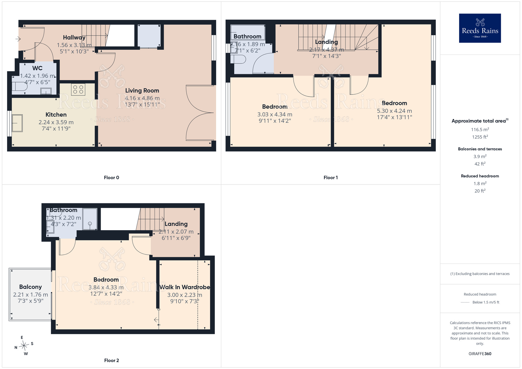 Floorplan of 3 bedroom Semi Detached House for sale, Derwent Way, York, North Yorkshire, YO31