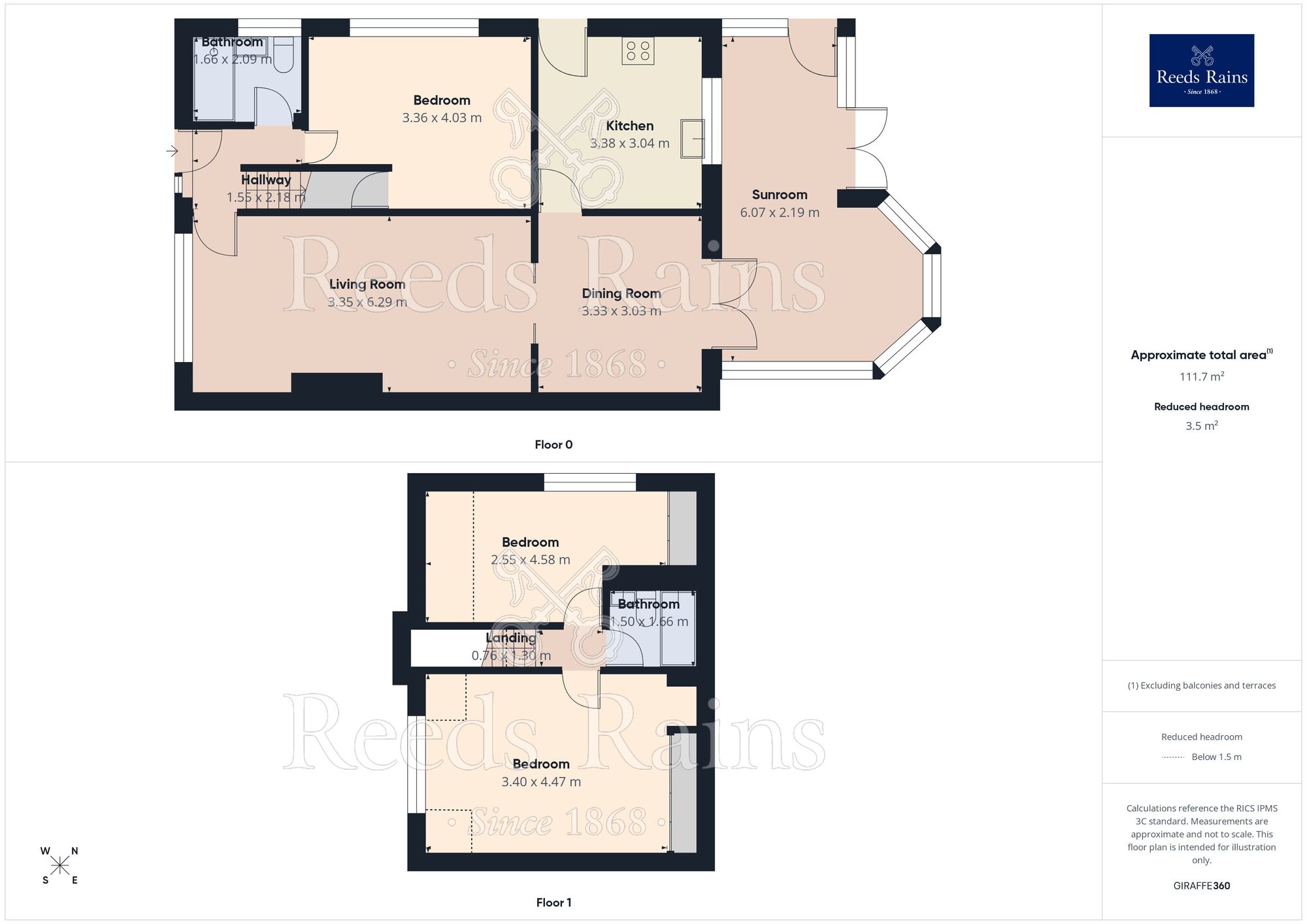 Floorplan of 3 bedroom Semi Detached Bungalow for sale, Cherry Wood Crescent, Fulford, North Yorkshire, YO19