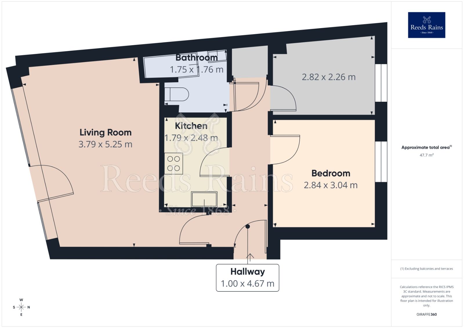 Floorplan of 2 bedroom Flat to rent, Fetter Lane, York, North Yorkshire, YO1