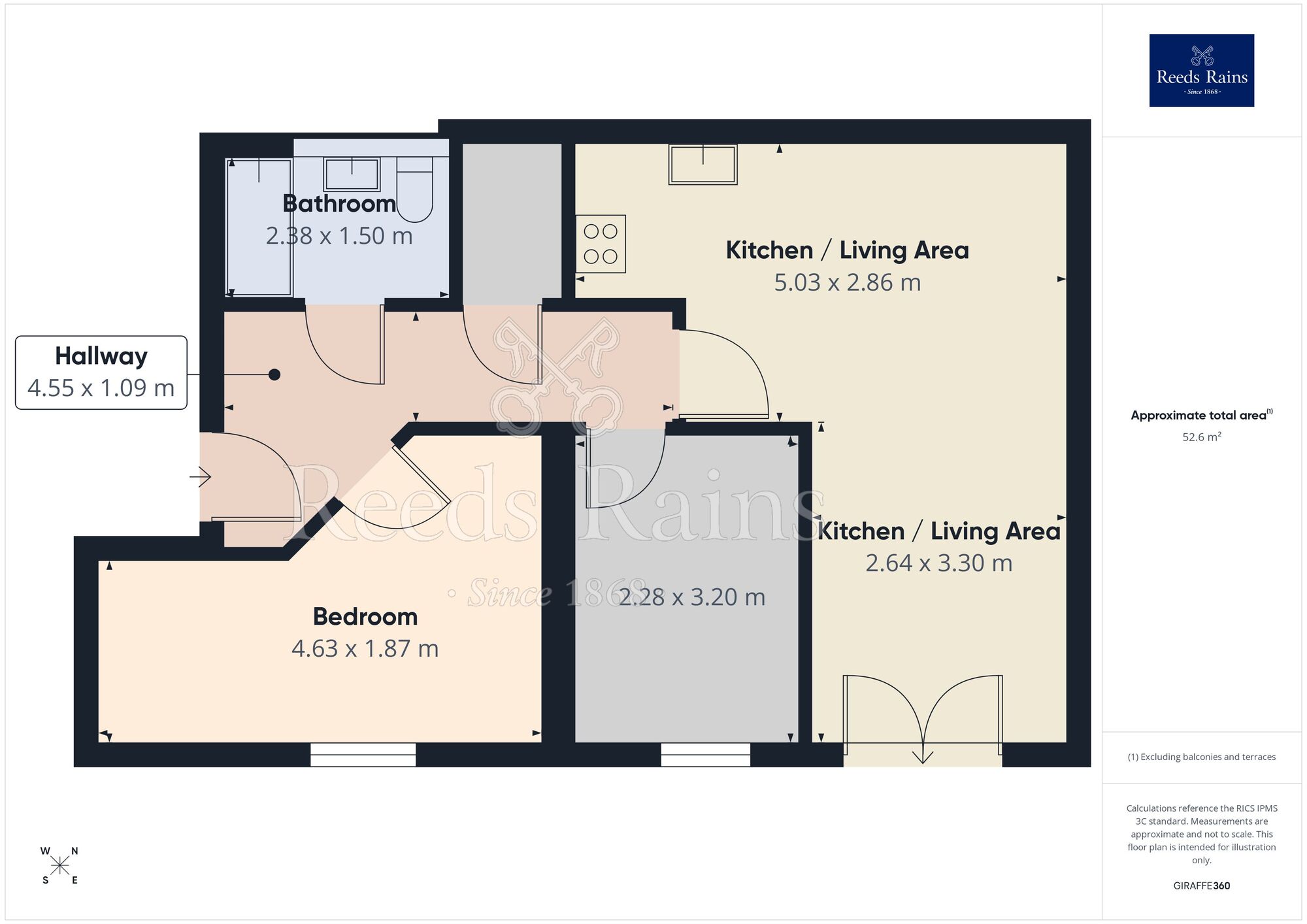 Floorplan of 2 bedroom Flat for sale, Ripon Croft, York, North Yorkshire, YO31
