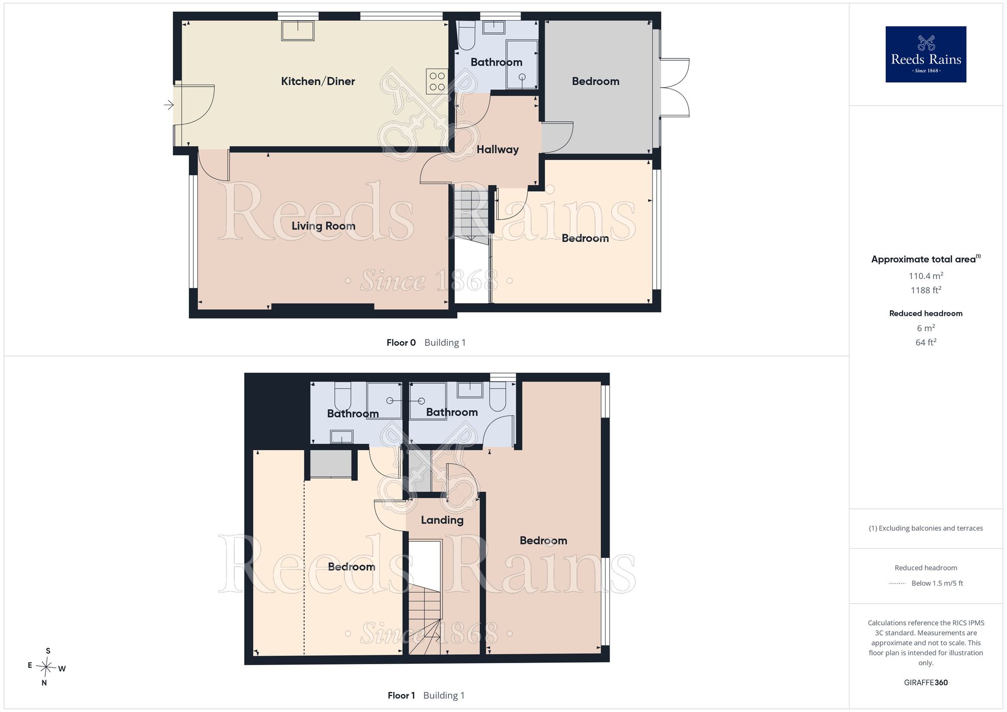 Floorplan of 4 bedroom Semi Detached Bungalow for sale, Montague Road, Bishopthorpe, North Yorkshire, YO23