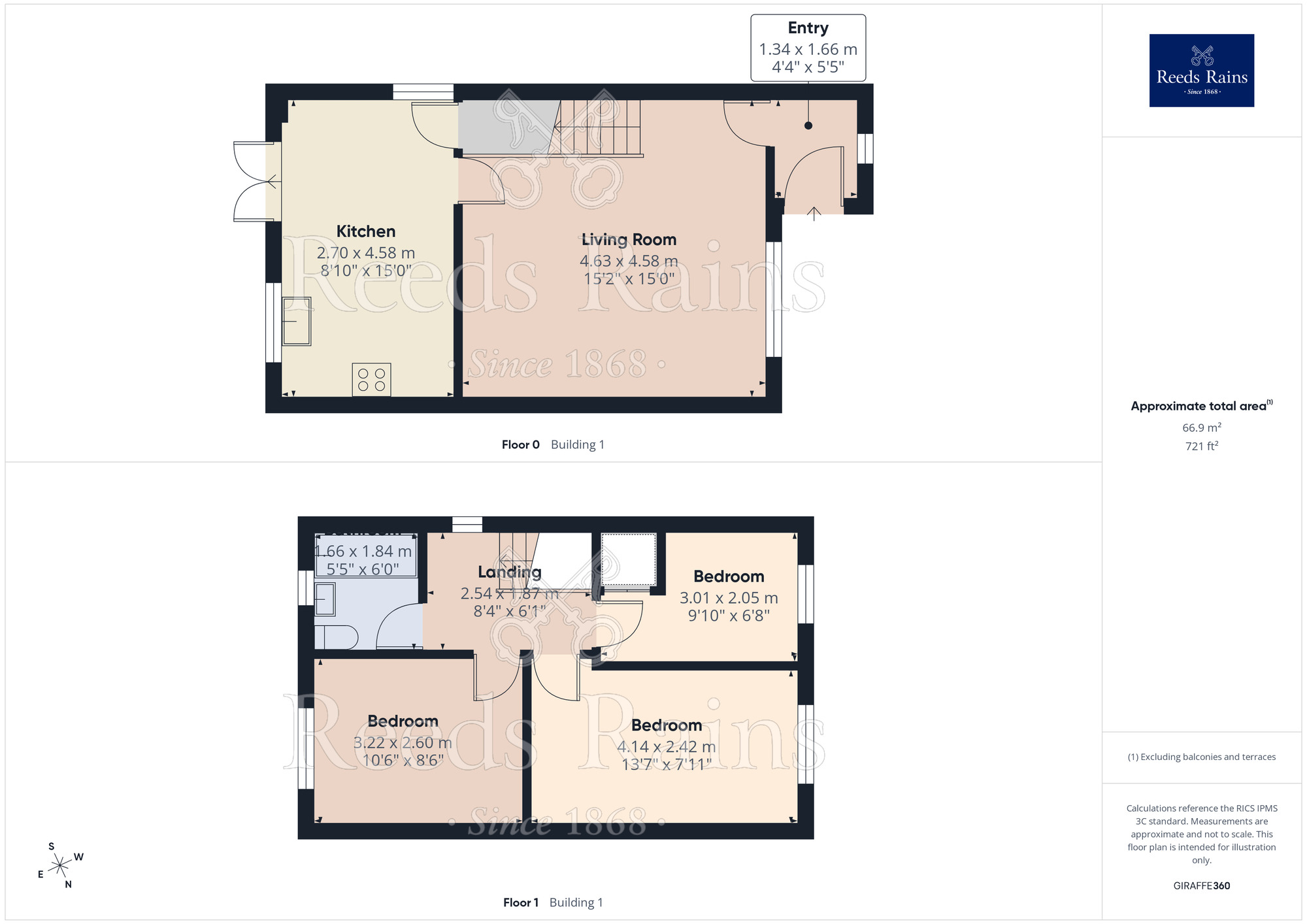 Floorplan of 3 bedroom Detached House for sale, Angram Close, York, North Yorkshire, YO30