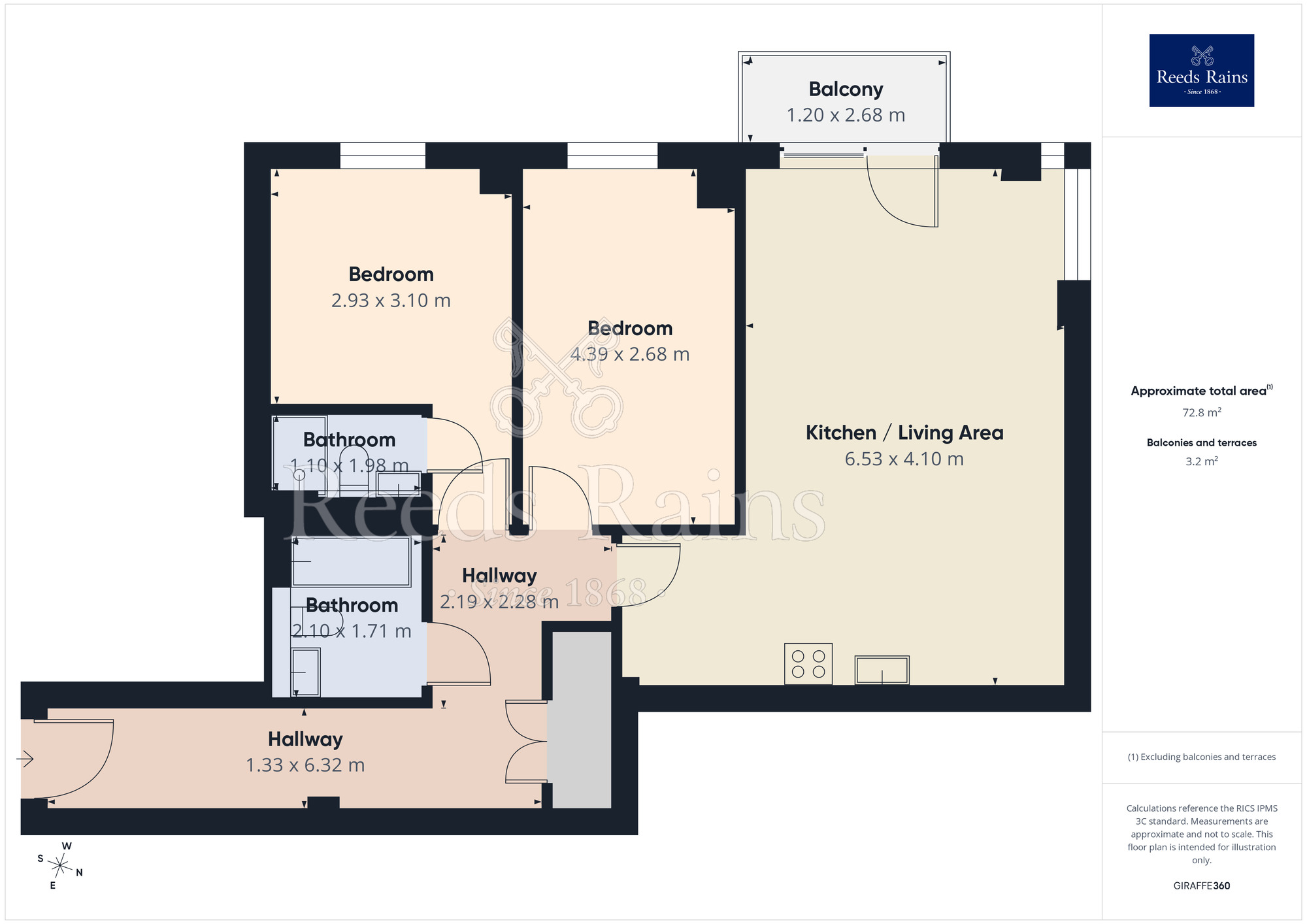 Floorplan of 2 bedroom Flat for sale, Apartment 19, Redeness Street, North Yorkshire, YO31