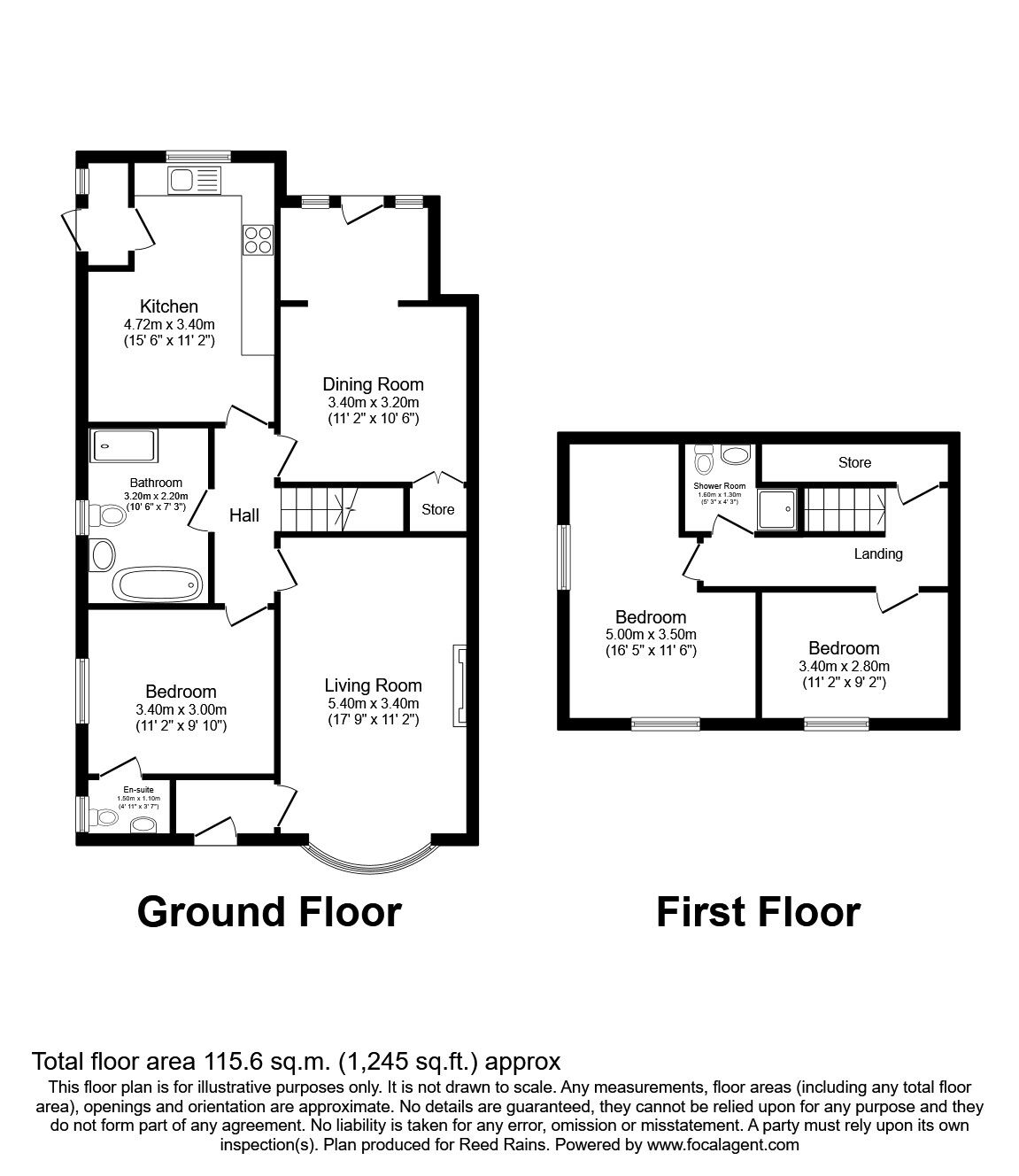 Floorplan of 3 bedroom Semi Detached Bungalow for sale, Fordlands Road, Fulford, North Yorkshire, YO19