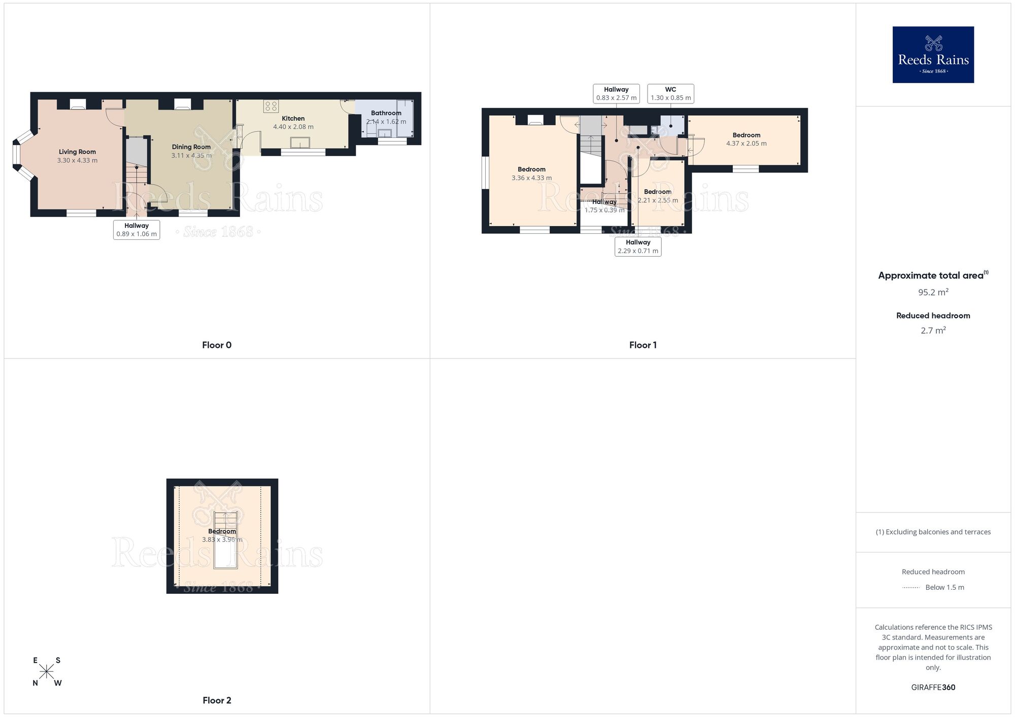 Floorplan of 4 bedroom End Terrace House for sale, Nunthorpe Road, York, North Yorkshire, YO23